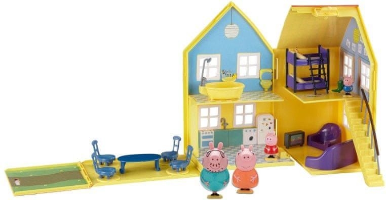 TM Toys Peppa Pig - domeček de Lux + 4 figurky a příslušenství - obrázek 1