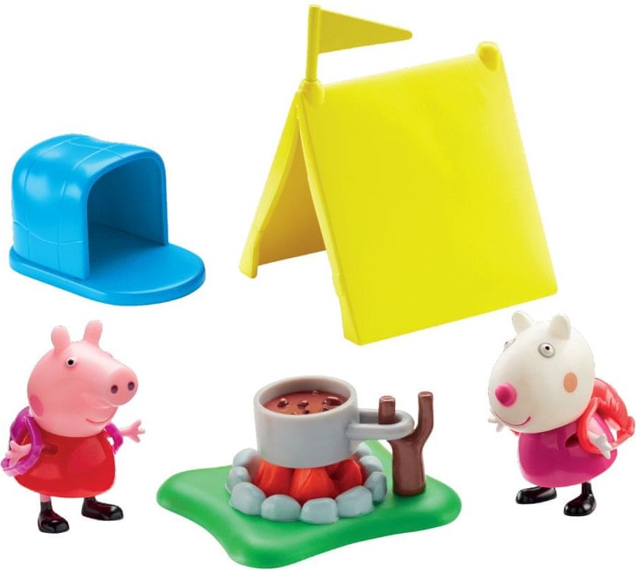TM Toys Peppa Pig - kempingová sada + 2 figurky - obrázek 1