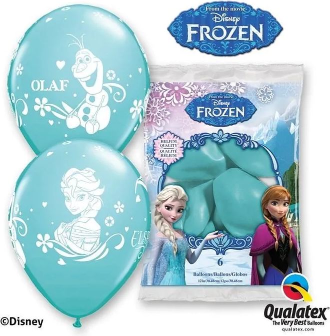 Párty balónky latexové Frozen - Ledové království - 6 ks - 30 cm - obrázek 1