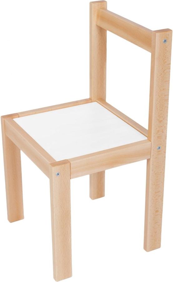 Wood Partner Dětská židlička ROBI lak/bílá - obrázek 1