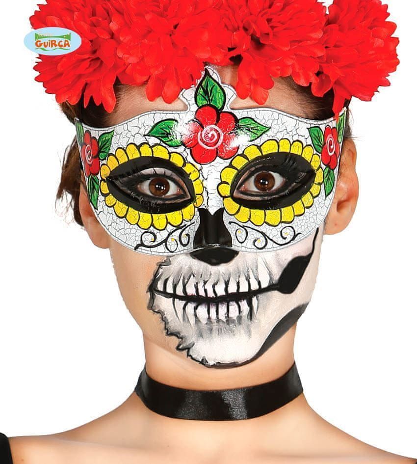 Škraboška - maska Sugar skull na Den mrtvých - HALLOWEEN - obrázek 1
