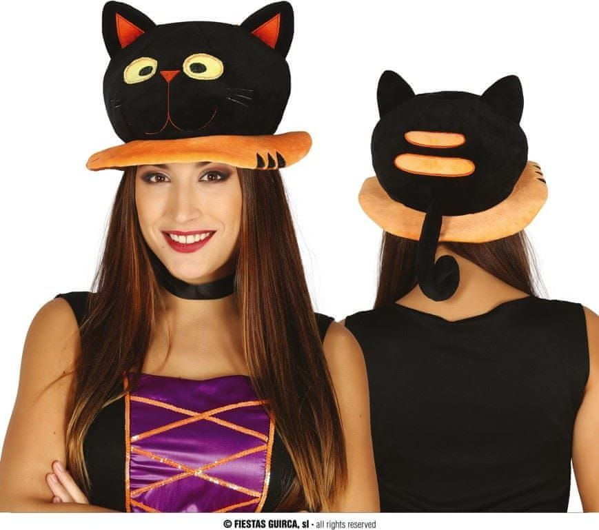 Čepice černá kočka - Halloween - obrázek 1