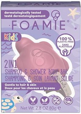 Foamie Dětské sprchové mýdlo na tělo a vlasy Cherry (2 in 1 Shampo & Shower Body Bar) 80 g - obrázek 1