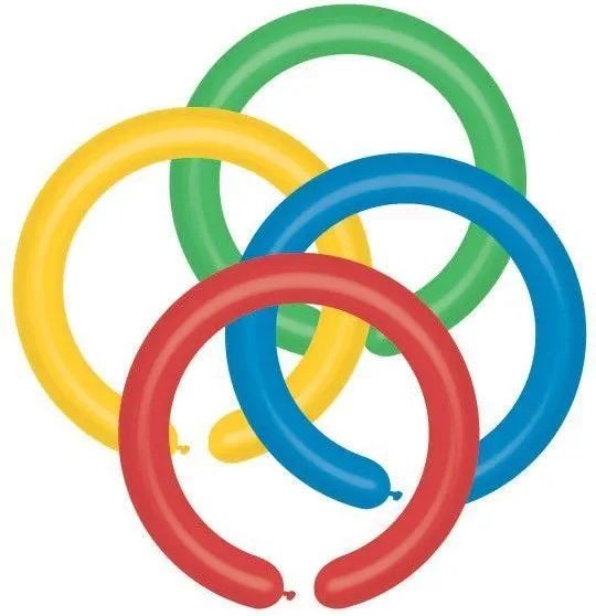 Gemar latexové modelovací balónky - úzké - mix barev - 100 ks - obrázek 1