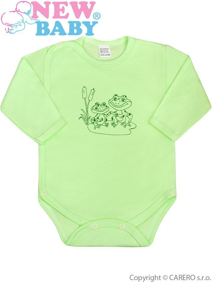 Kojenecké body celorozepínací New Baby Malá Zvířátka zelené&nbsp;-&nbsp;50 - obrázek 1
