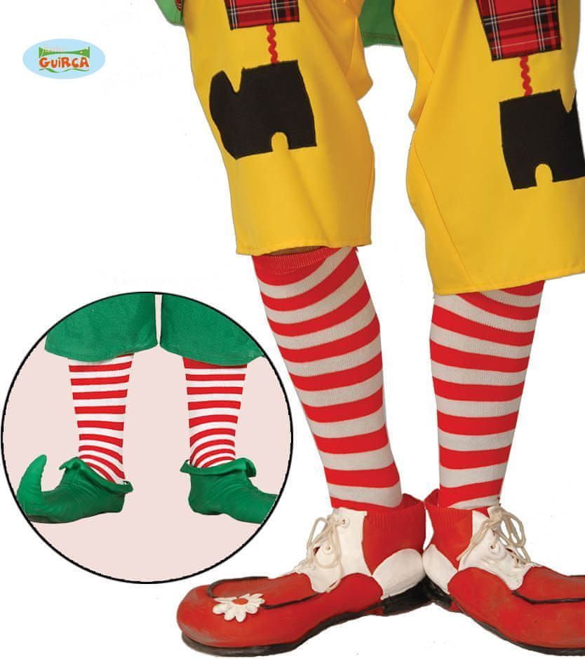 Mega ponožky klauna - pruhované - obrázek 1