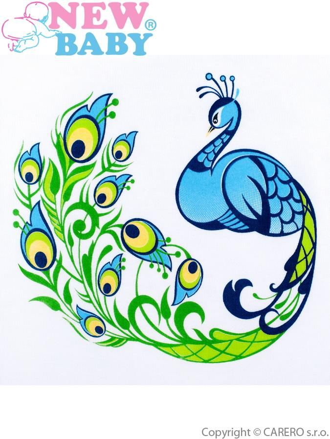 Kojenecký kabátek New Baby z Luxusní kolekce Páv - 74 (6-9m) - obrázek 3