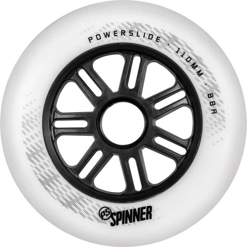 POWERSLIDE Kolečka Powerslide Spinner White (1ks), 88A, 110 - obrázek 1