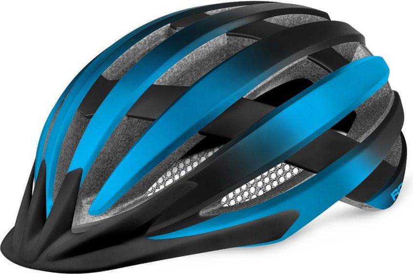 R2 Cyklistická helma VENTU ATH27C/L 58-61cm modrá ,černá, mat - obrázek 1
