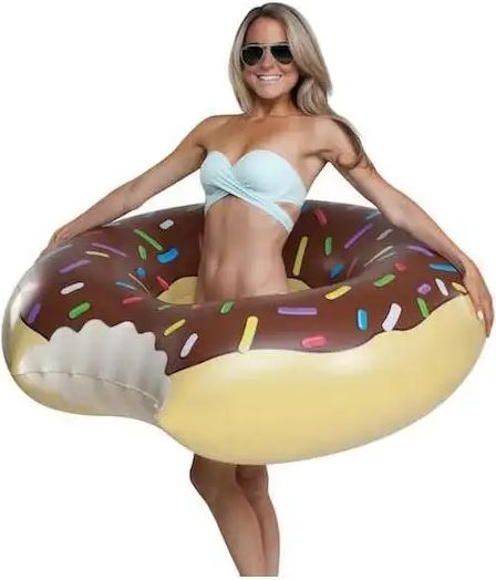 AUR Nafukovací kruh Donut - hnědý (120cm) - obrázek 1