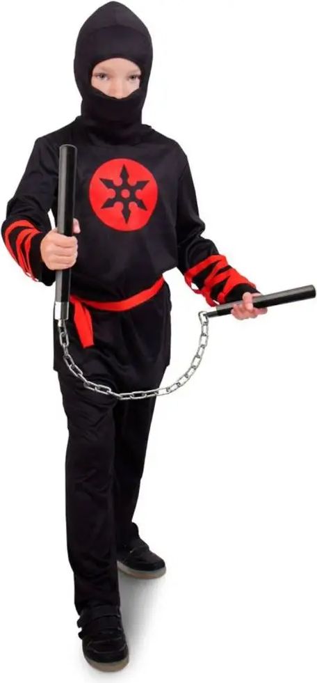 Dětský kostým Ninja vel. L - 9-11 let (140-158cm) - obrázek 1