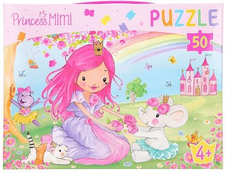 Princess Mimi Puzzle , Princezna, slon, kočka, hroch, kachna, 50 dílků, 4+, 11570_A - obrázek 1