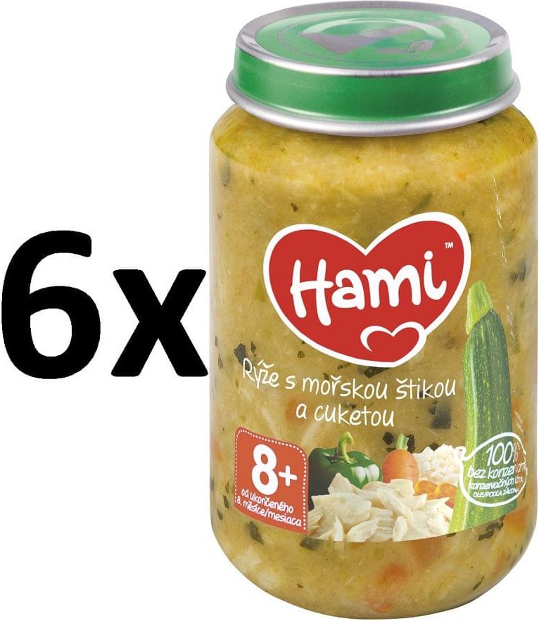 Hami Rýže s mořskou štikou a cuketou 6x200g - obrázek 1