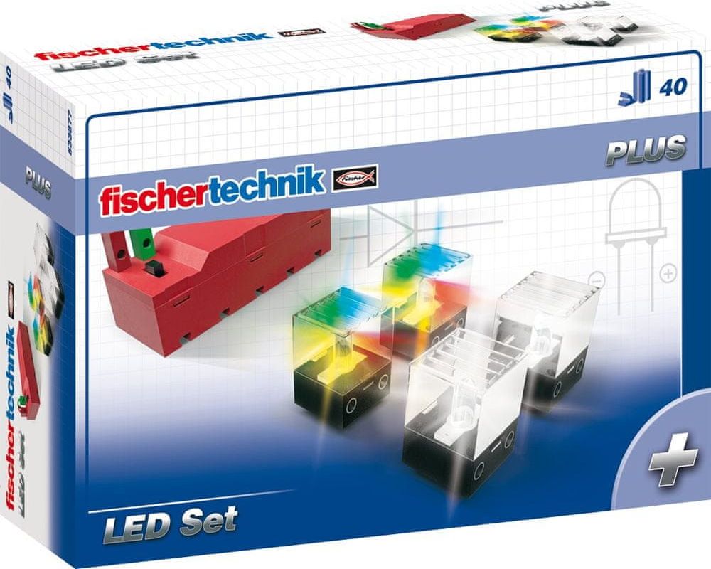 Fischer technik 533877 PLUS Led Set Sada světel 40 dílů - obrázek 1