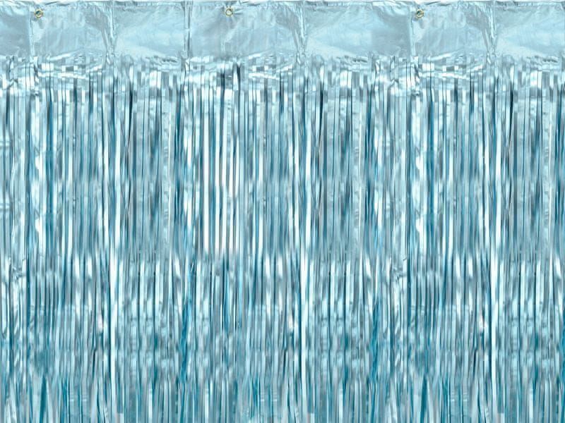 Párty závěs - nebesky modrá - tiffany - 250 cm - obrázek 1