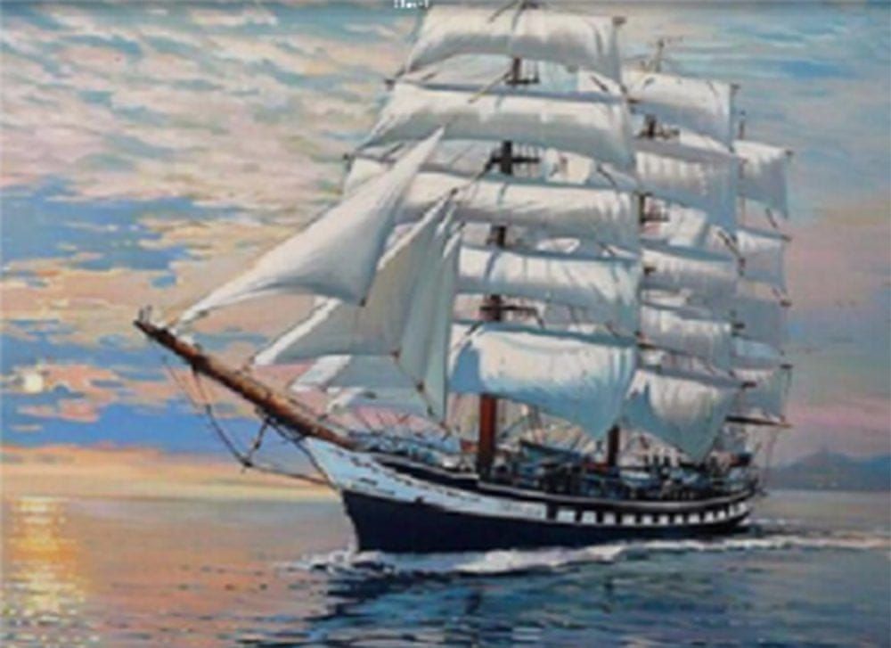 Popron.cz Diamantové malování - plachetnice - obrázek 1