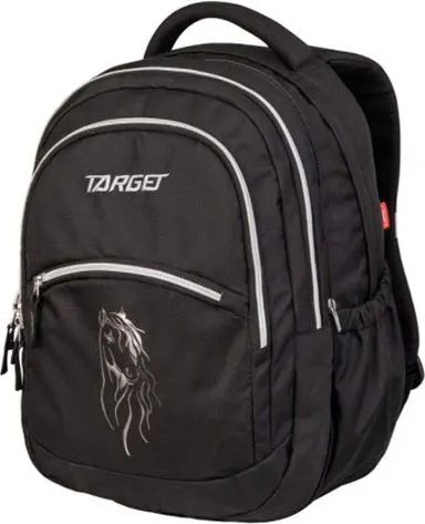 Target Studentský batoh , Černý, 2v1, potisk koně - obrázek 1