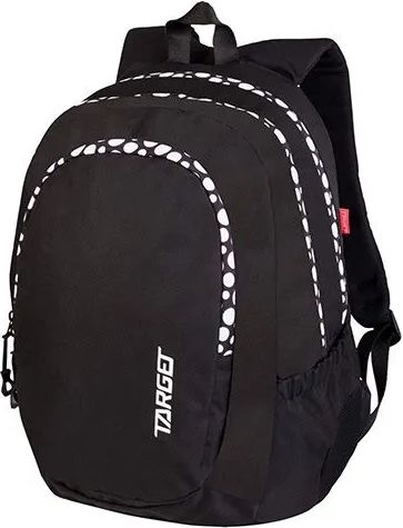 Target Studentský batoh , Barva černá, puntíkovaný zip - obrázek 1