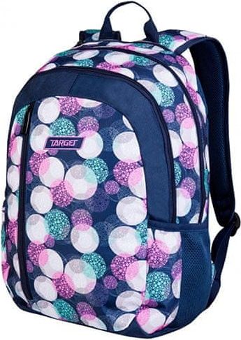 Target Studentský batoh , Vzor bublin, tmavě modrý - obrázek 1