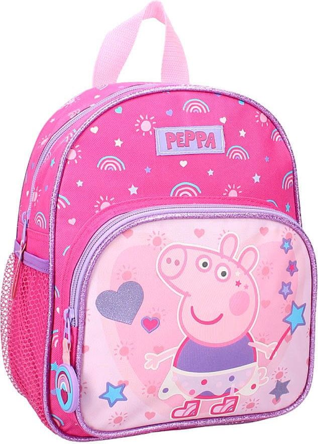 Vadobag Dětský batoh Prasátko Peppa Magic 29cm růžový - obrázek 1