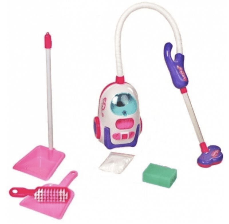 BB-Shop Sada na čištění dětí Vysavač + mop, Barva bílá/růžová - obrázek 1