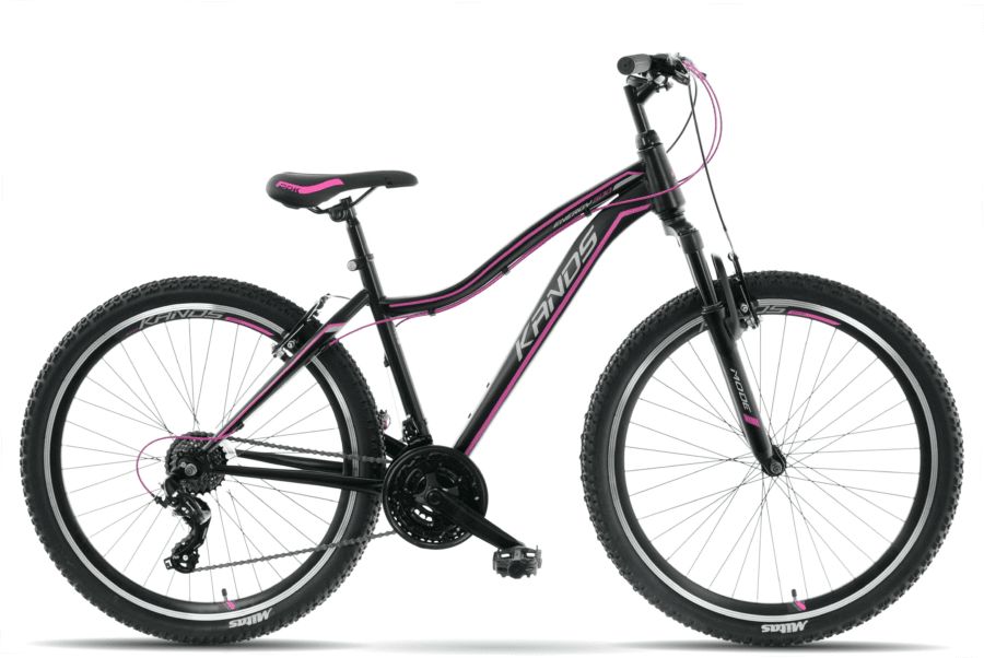 Kands dámské jízdní kolo mtb energy 500 kola 28” Černá/růžový 19 palcu - 168-185 cm vysoký - obrázek 1