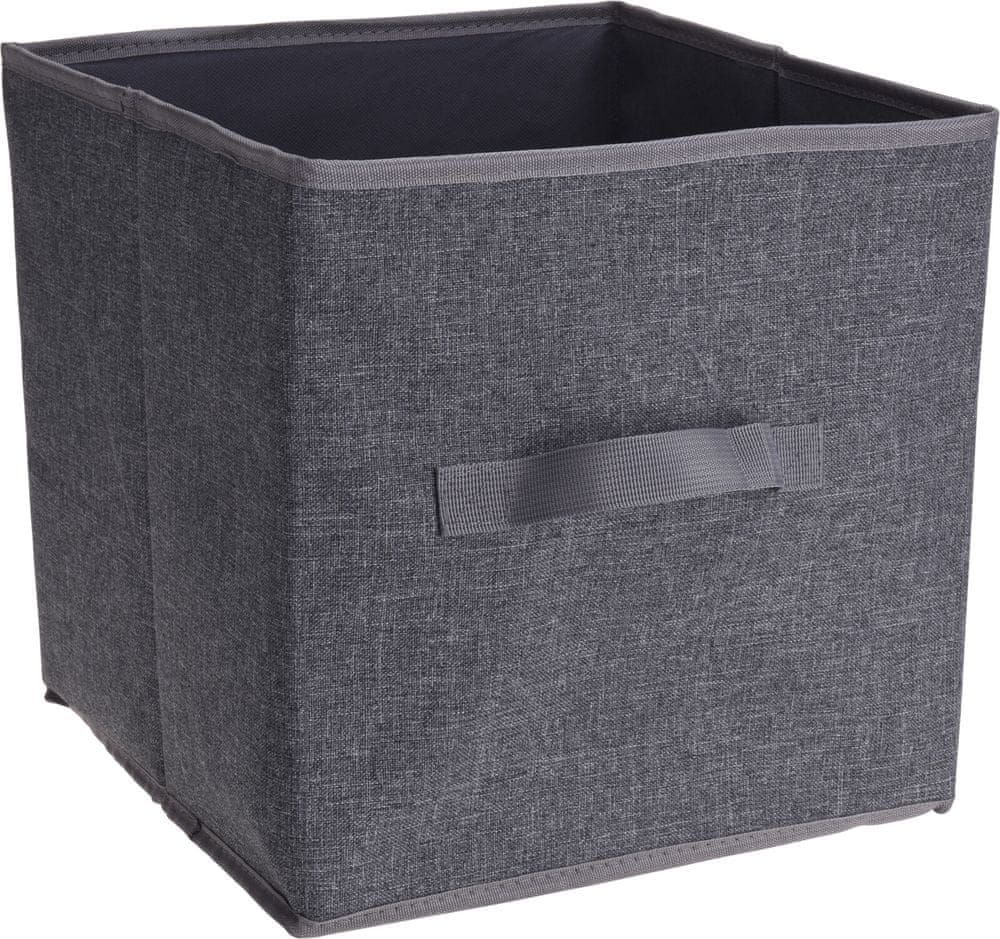 Koopman Úložný box textilní šedý 30x30cm - obrázek 1