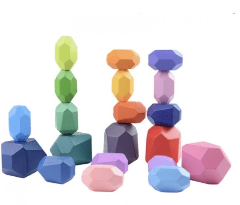 BB-Shop Montessori dřevěné balanční kameny - obrázek 1