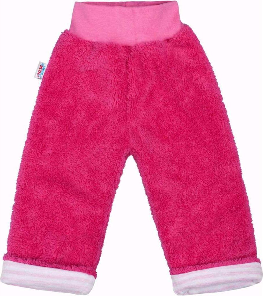 Zimní dětské tepláčky New Baby Ušáček tmavě růžové&nbsp;-&nbsp;62 (3-6m) - obrázek 1