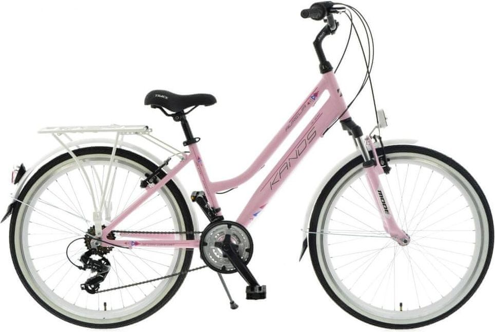 Kands hliníkové jízdní kolo aurelia, kola 26”, vzrůst 140-160 cm růžový - obrázek 1