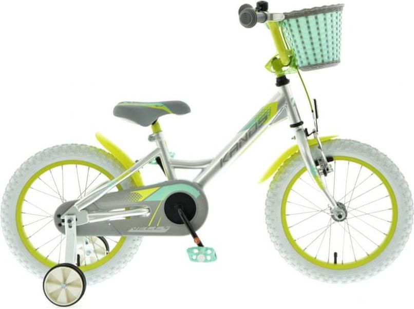 Kands dětské jízdní kolo nelly, 4-6 let, kola 16” 95-125 cm zelený - obrázek 1