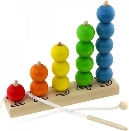 Ulanik Montessori dřevěná hračka "Colourful counting" - obrázek 1