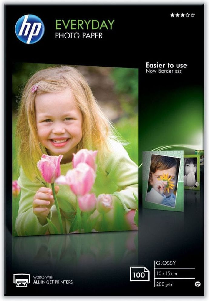 HP fotopapír Glossy Everyday CR757A, 10x15 cm, 100 ks - obrázek 1