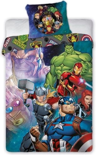 FARO Textil Dětské povlečení Avengers Hero 140x200 cm - obrázek 1