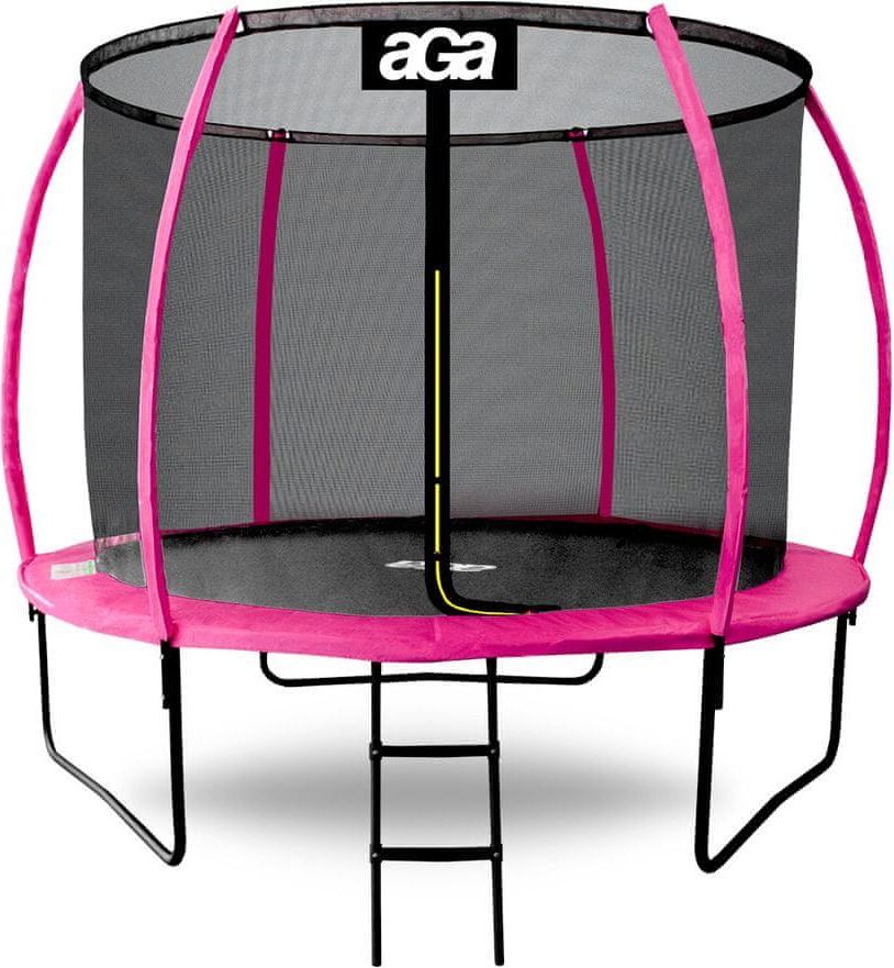 Aga SPORT EXCLUSIVE Trampolína 305 cm Růžová + ochranná síť + žebřík - obrázek 1