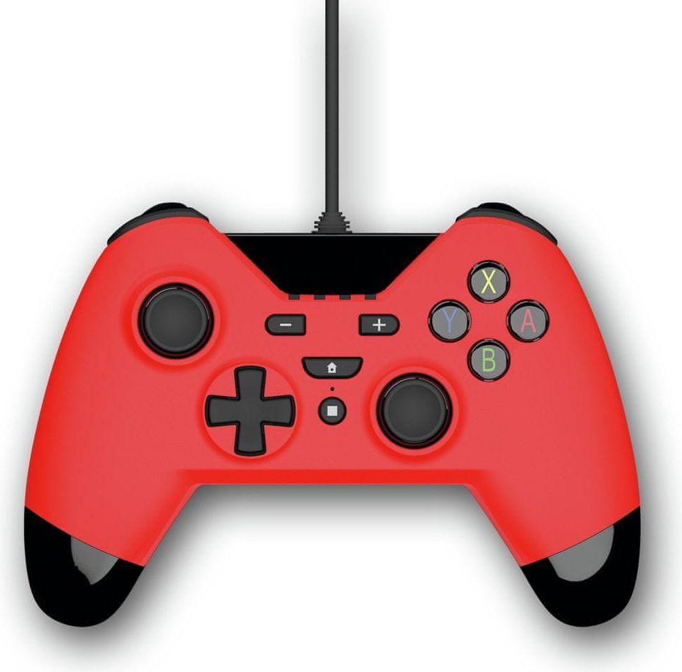 Gioteck WX4 Wired Controller - Red (Switch/PS3/PC) - obrázek 1