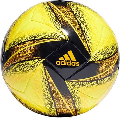 Adidas Fotbalový míč , MESSI CLB | H57878 | SOGOLD/BYELLO/BLACK | 5 - obrázek 1