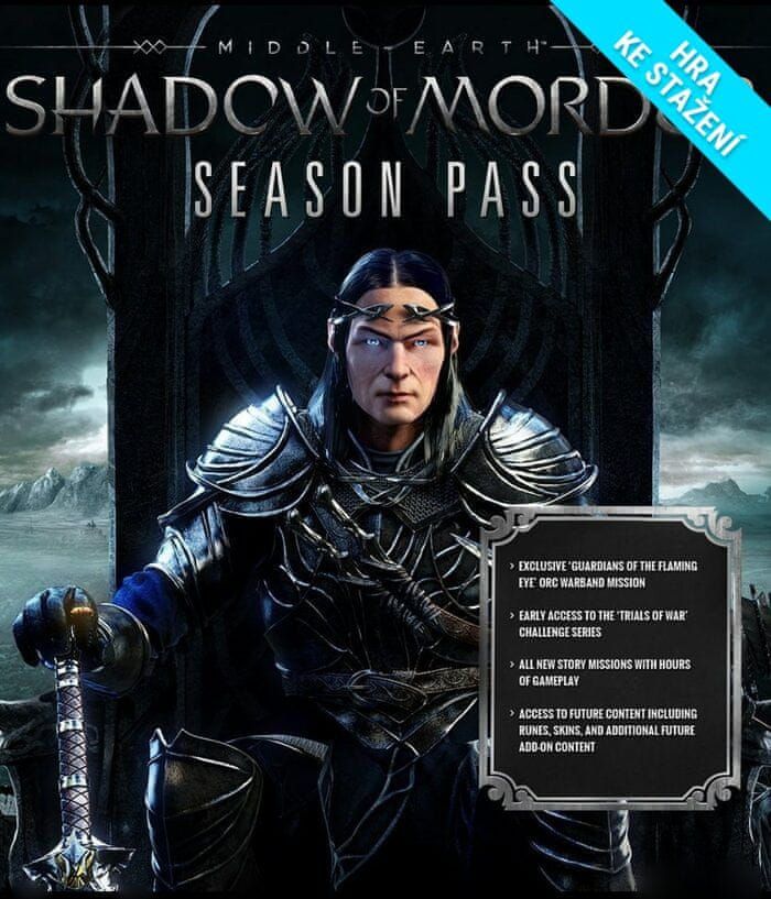 Middle-earth: Shadow of Mordor - Season Pass (DLC) Steam PC - Digital - obrázek 1