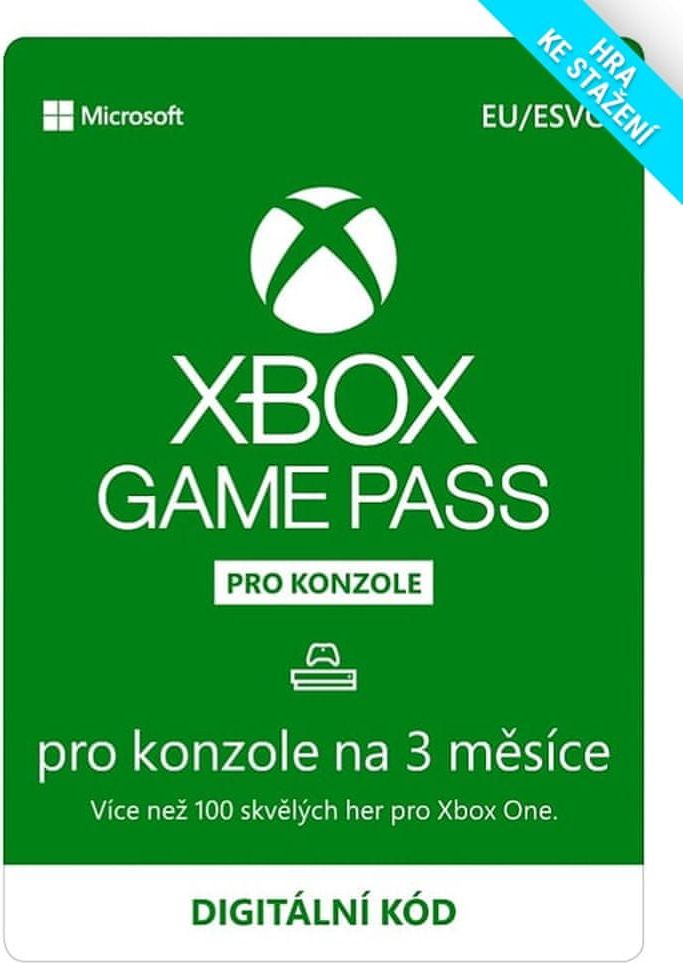 Game Pass Console - předplatné na 3 měsíce - Digital - obrázek 1