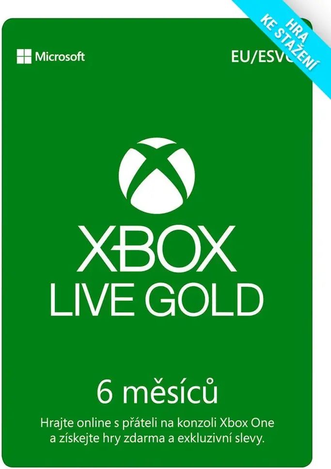 Zlaté členství Xbox Live Gold - 6 měsíců - Digital - obrázek 1