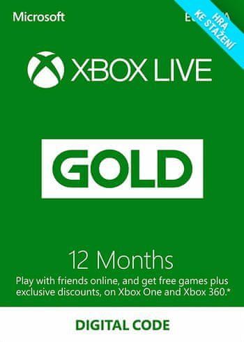 Zlaté členství Xbox Live Gold - 12 měsíců - Digital - obrázek 1