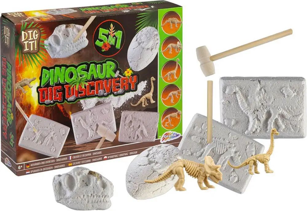 Grafix Archeologická sada Jurský svět vykopávky Dinosauři 5v1 - obrázek 1