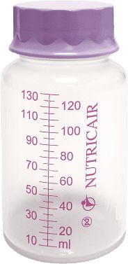 NUTRICAIR Výživová láhev - 130 ml, s krytkou - balení po 14 ks - obrázek 1