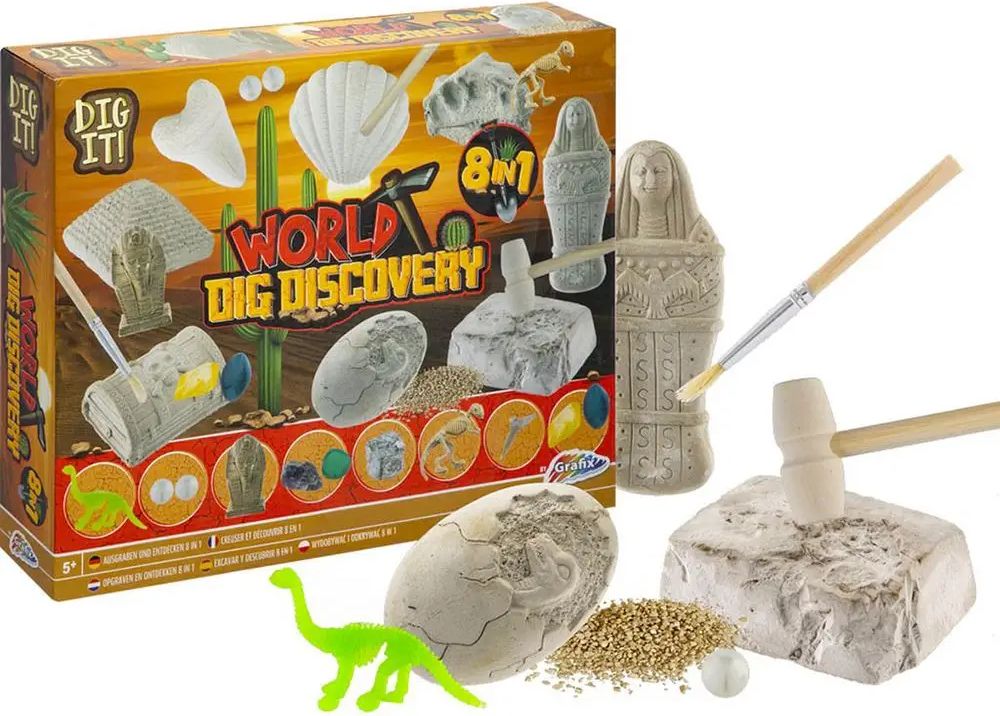 Grafix Archeologická sada vykopávky 8v1 - obrázek 1
