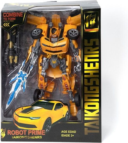 Robot transformační robot - žlutý. - obrázek 1