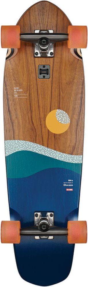 GLOBE Big Blazer 32" Teak/Oceans - longboard - obrázek 1