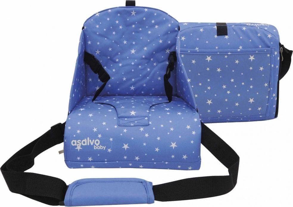 Asalvo Booster na jídelní židli ANYWHERE stars blue - obrázek 1