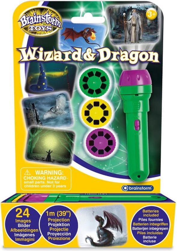 Brainstorm Toys Ruční foto projektor - Čarodějové a draci - obrázek 1
