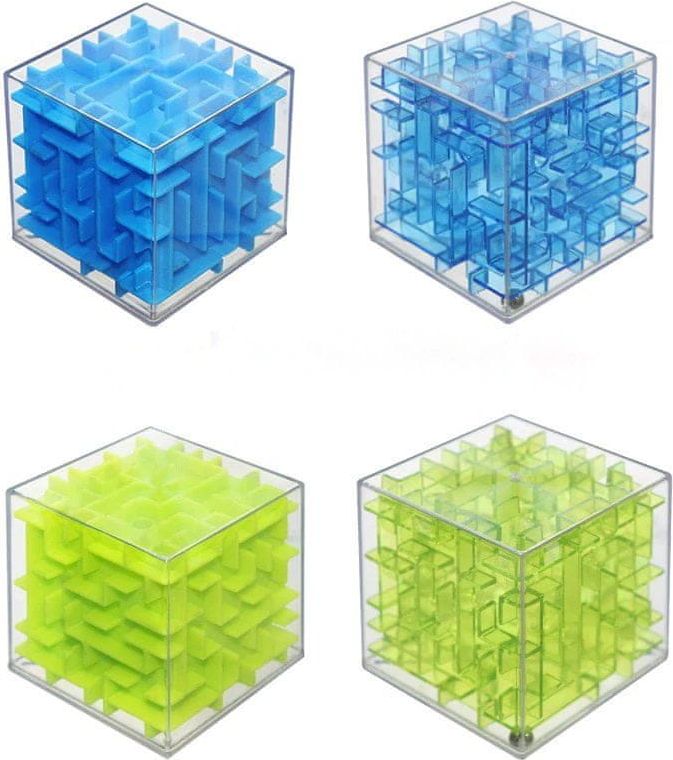 KIK 3D Kostka Labyrint Color - obrázek 1