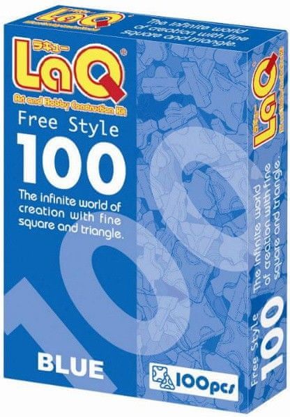 LaQ Stavebnice LaQ: Free Style 100 Modrá - obrázek 1